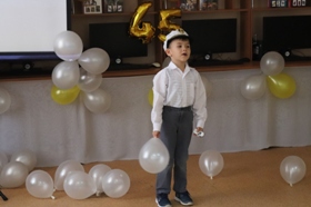 юный читатель декламирует стихотворение М.Ю. Лермонтова