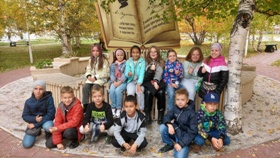 в литературном сквере