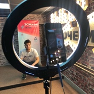 на съёмках челленджа