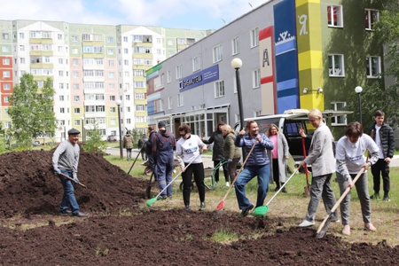 Субботник в библиотеке