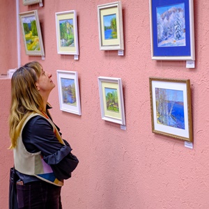 на выставке